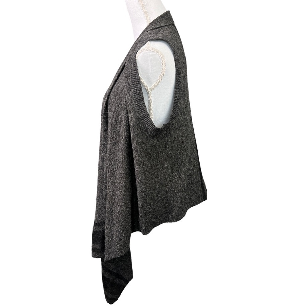 Banana Republic Sleeveless Cardigan Waterfall Drape Wool Alpaca Blend Size XS - Picture 2 of 11
